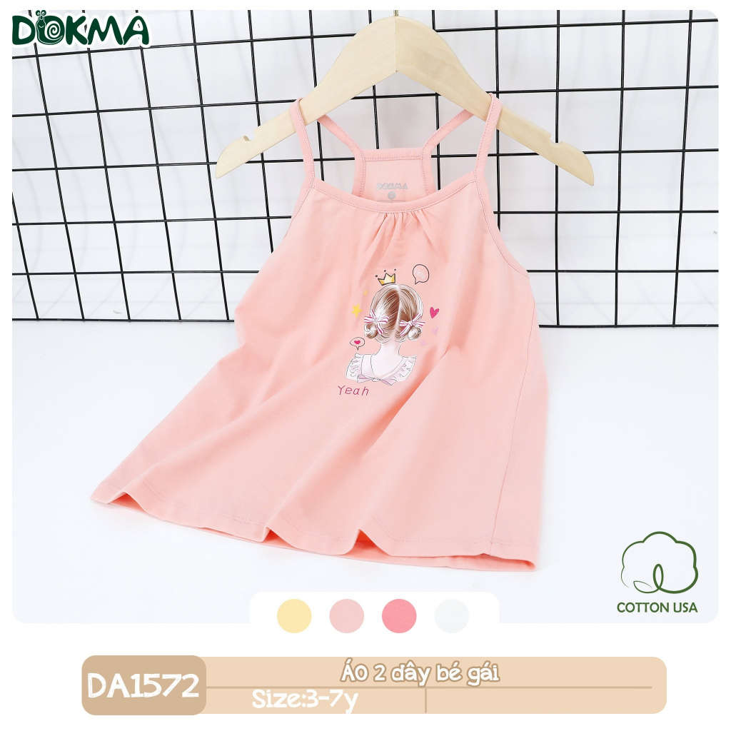 Áo 2 dây bé gái Dokma DA1572