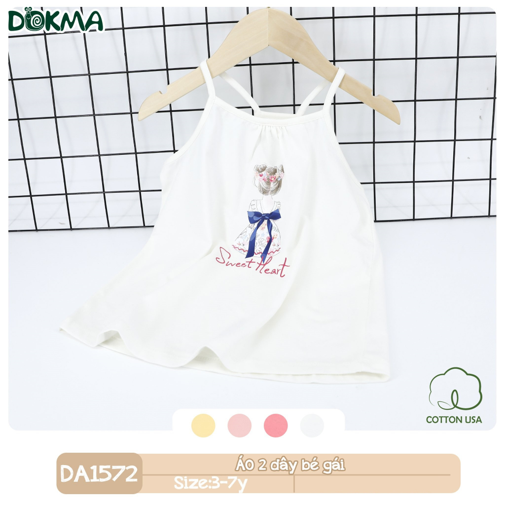 Áo 2 dây bé gái Dokma DA1572