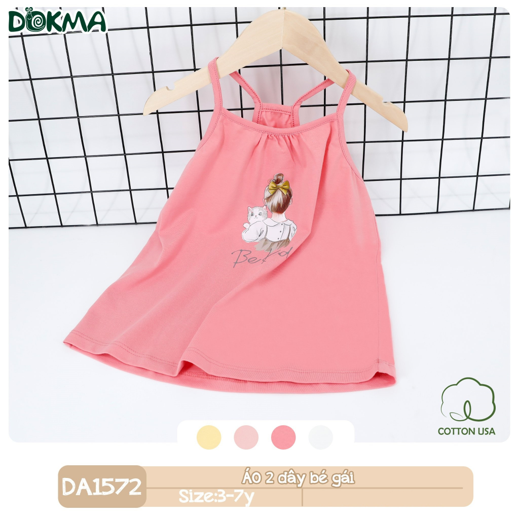 Áo 2 dây bé gái Dokma DA1572
