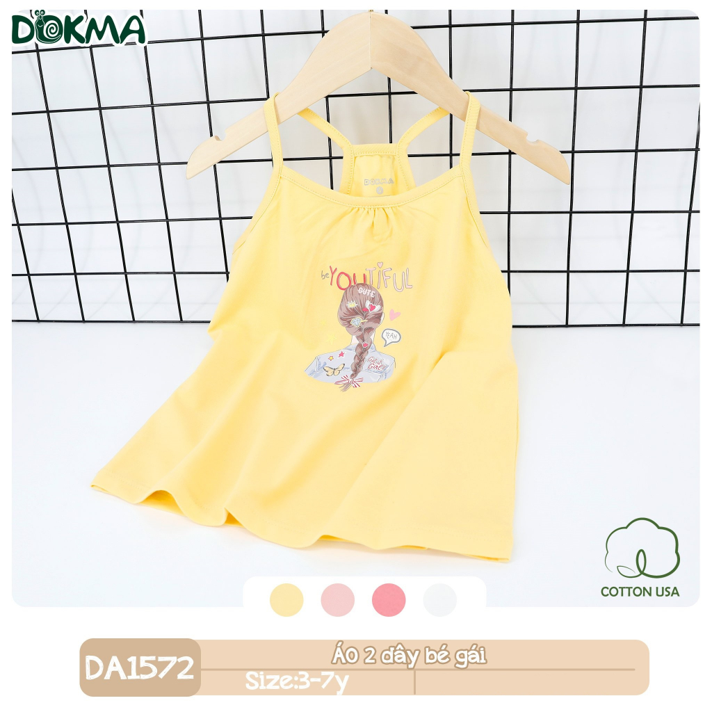 Áo 2 dây bé gái Dokma DA1572