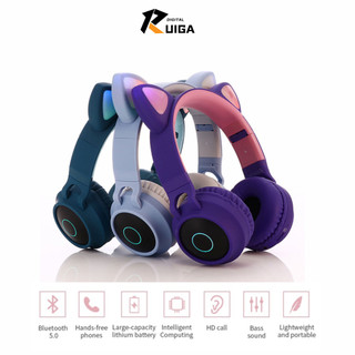 [RUIGA] Tai nghe mèo Bluetooth Siêu dễ thương đủ màu sắc pin khủng