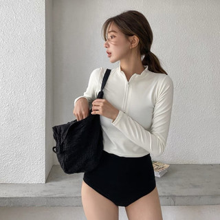 Hiyou/ Đồ bơi, bikini dài tay cạp cao mùa hè