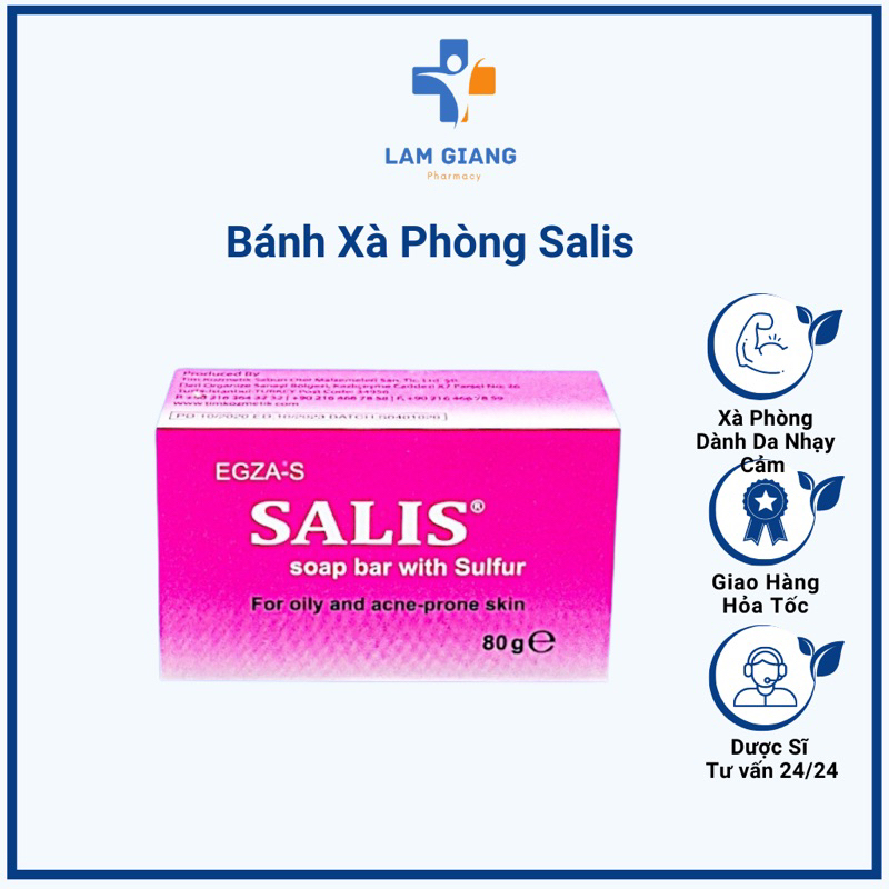 xà phòng ngừa mụn,giảm thâm Salis