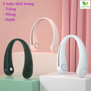 Quạt làm mát thể thao treo quạt làm mát 3 tốc độ 360 ° quạt đeo cổ mini quạt đeo cổ không cánh, quạt mini đeo cổ quạt đe