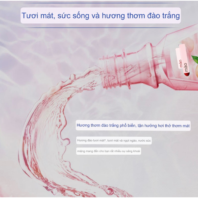 NƯỚC SÚC MIỆNG CREST HƯƠNG TRÁI ĐÀO NGỌT NGÀO, KHỬ MÙI,NGĂN MẢNG BÁM 250ml