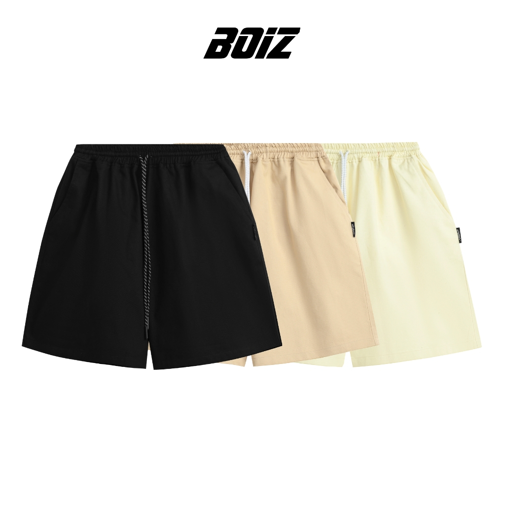 Quần Short Đùi Kaki Basic BOIZ Unisex Nam Nữ