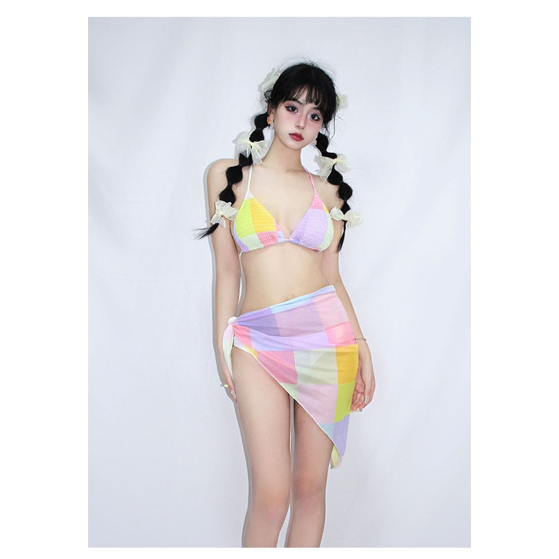 SET BIKINI BA MẢNH TÍM DỄ THƯƠNG