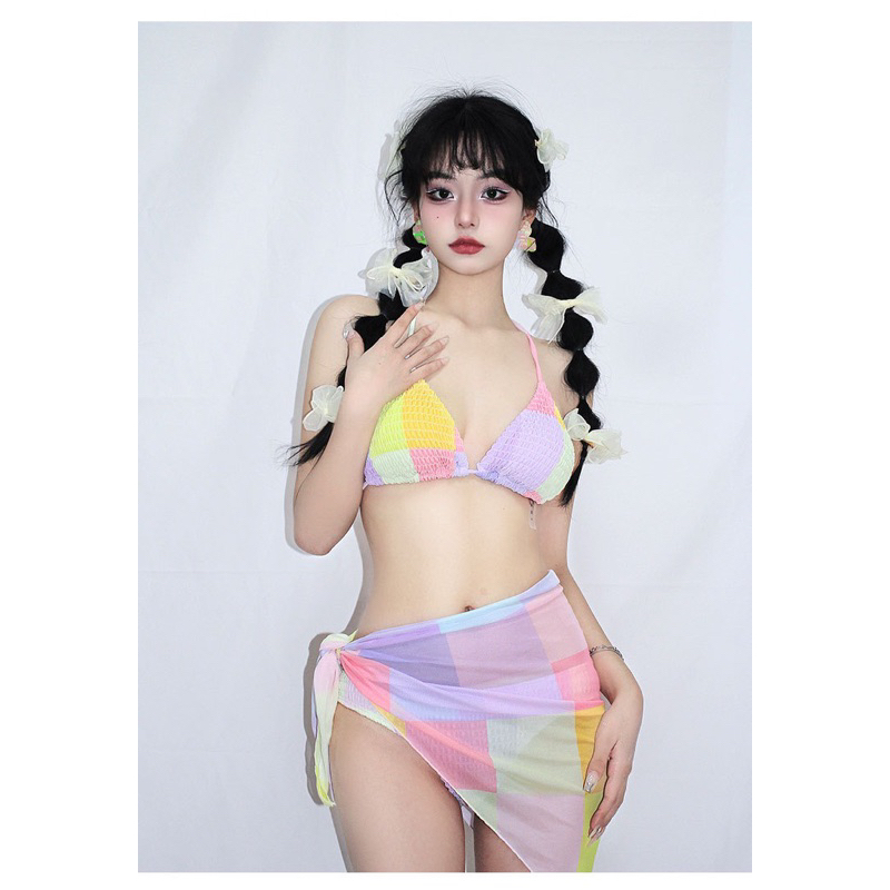 SET BIKINI BA MẢNH TÍM DỄ THƯƠNG