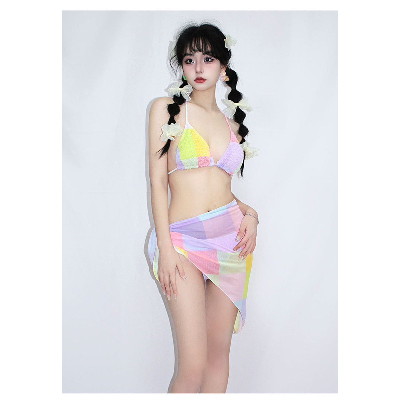 SET BIKINI BA MẢNH TÍM DỄ THƯƠNG