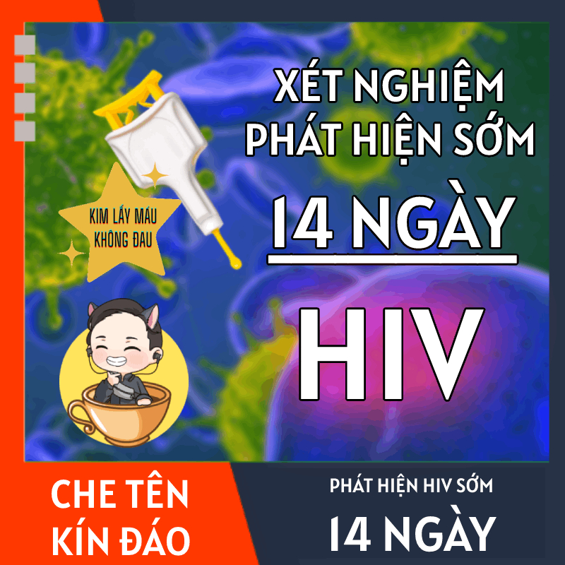 Test phát hiện HIV sớm 14 ngày, test xét nghiệm HIV, kim lấy máu không đau, chính xác 100%