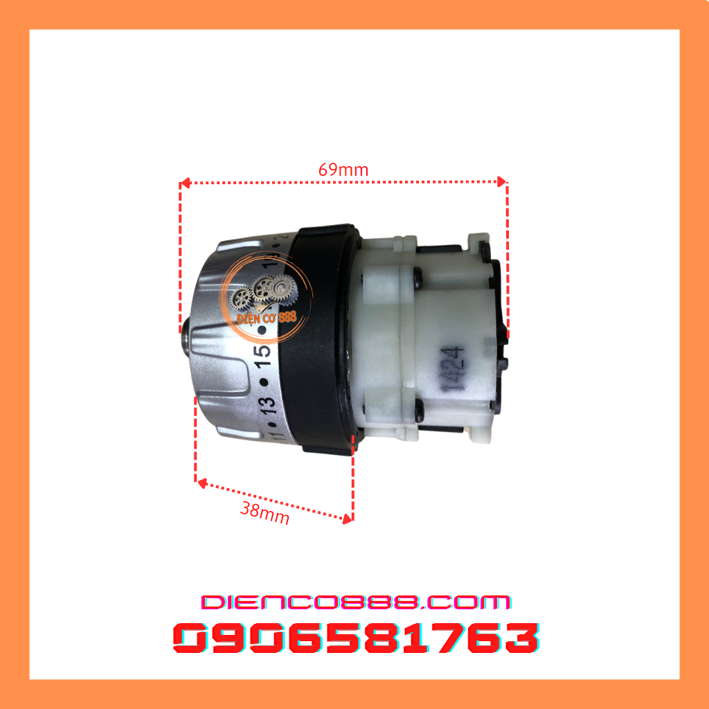 Hộp số và bộ nhông chuyển chế độ máy khoan pin Total TIDLI20031 và Ingco CIDLI20031