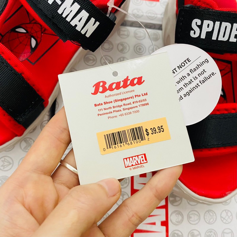 Sandal nhện marvel có đèn bé trai 23-29