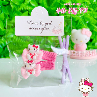 Kẹp tóc, đồ buộc tóc Hello Kitty