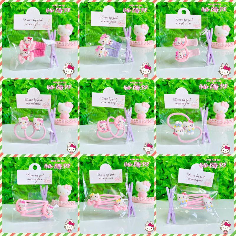 Kẹp tóc, đồ buộc tóc Hello Kitty