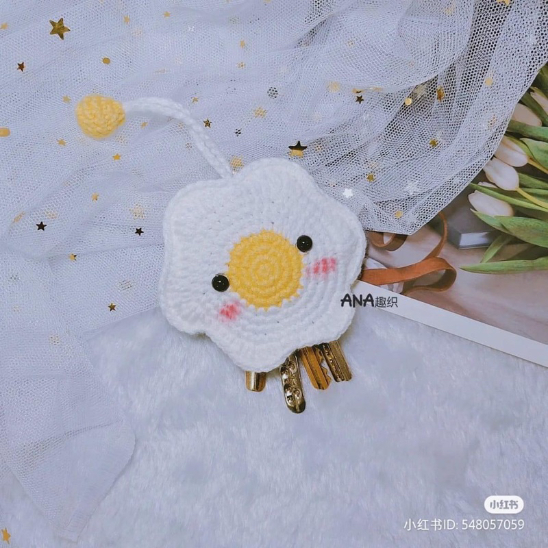Móc khoá trứng ốp la