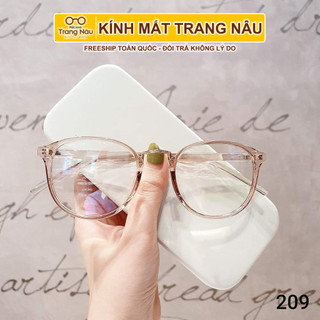 Gọng dẻo Hàn Quốc 209 form bầu cực kỳ dễ thương trong suốt siêu sang chảnh
