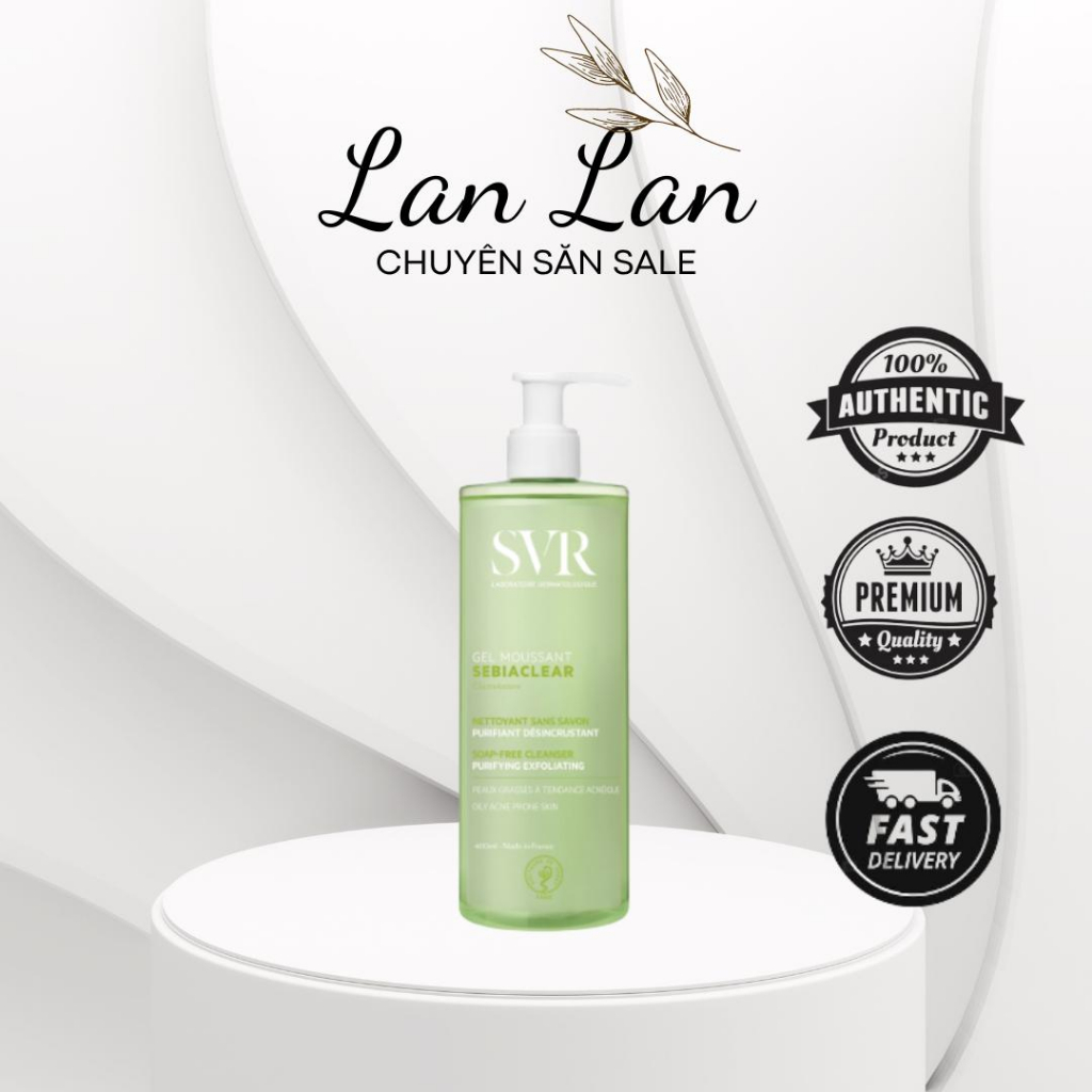 SVR Sữa Rửa Mặt SEBIACLEAR Da Dầu Nhạy Cảm Dạng Gel Moussant