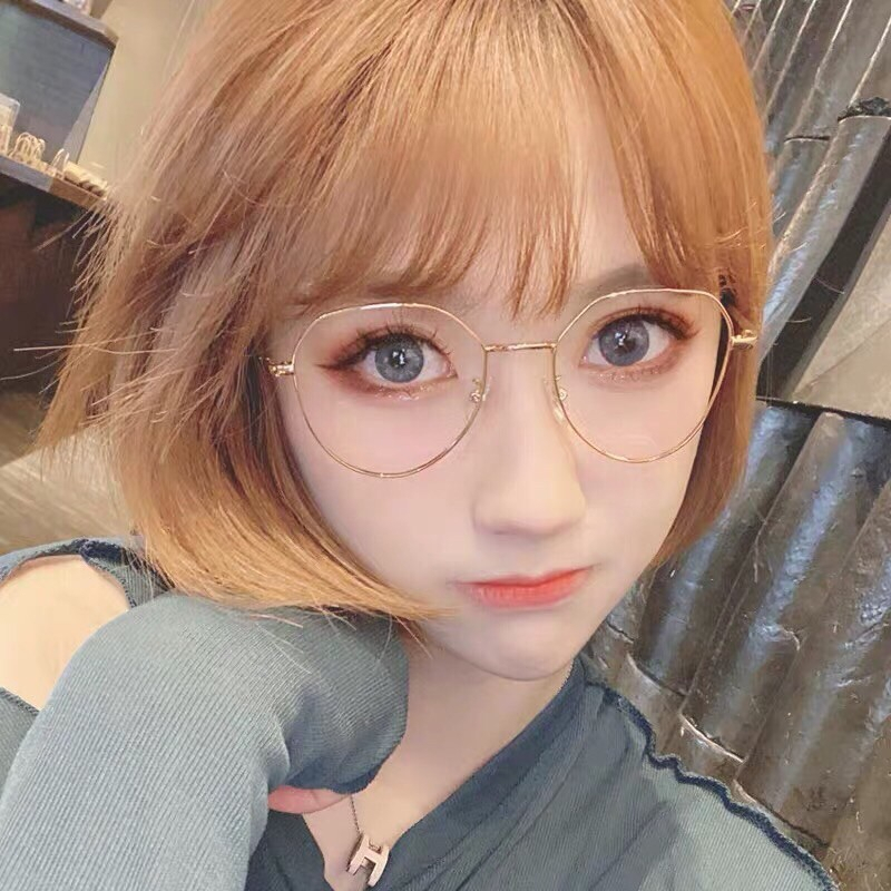 Kính mắt tròn kim loại 5285 thời trang nhiều màu