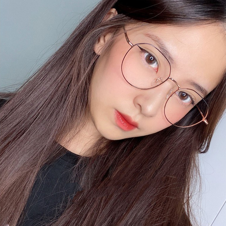 Kính mắt tròn kim loại 5285 thời trang nhiều màu