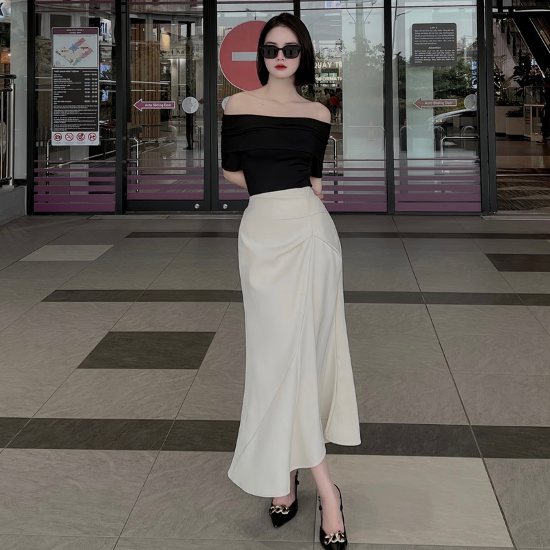 Chân Váy Đuôi Cá Chất Liệu Cotton Kiểu Dáng Đơn Giản, Thanh Lịch Dễ Phối Đồ, Thích Hợp Mặc Đi Làm Hoặc Đi Chơi | BigBuy360 - bigbuy360.vn