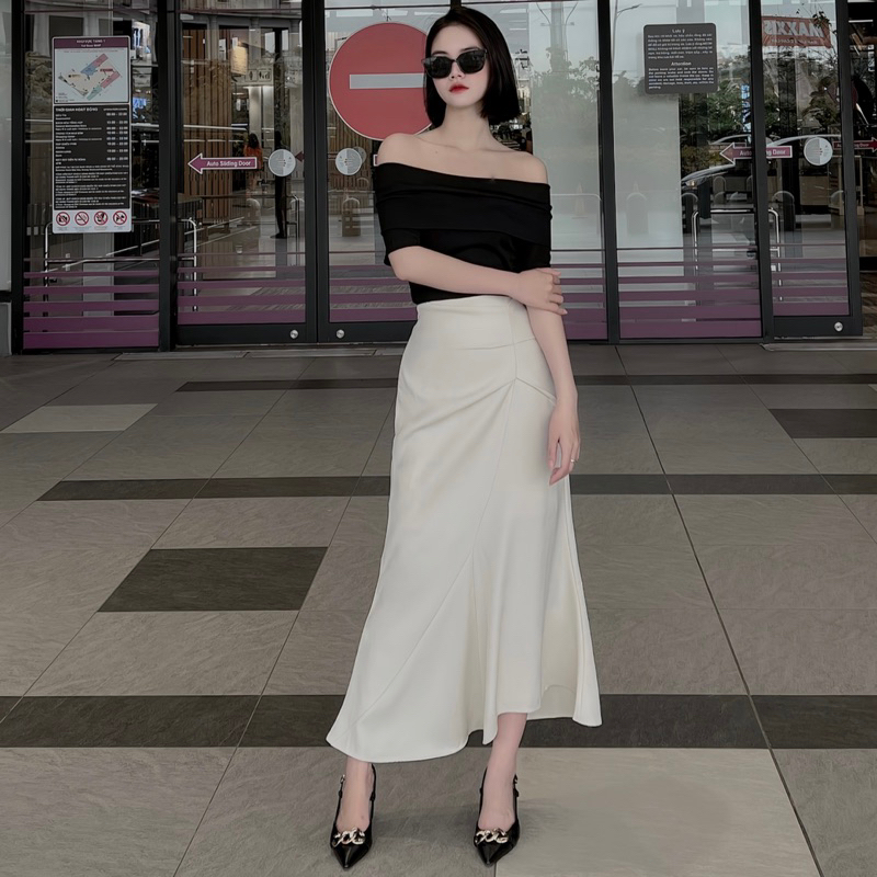 Chân Váy Đuôi Cá Chất Liệu Cotton Kiểu Dáng Đơn Giản, Thanh Lịch Dễ Phối Đồ, Thích Hợp Mặc Đi Làm Hoặc Đi Chơi | BigBuy360 - bigbuy360.vn