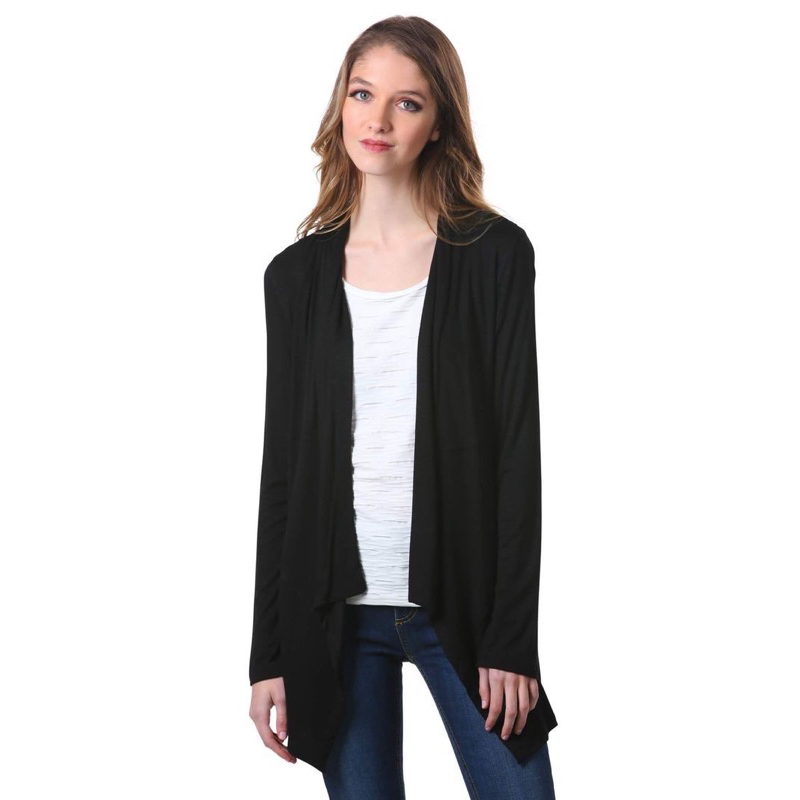 (A1412) Áo khoác thun 4 chiều màu đen (Size XL) - Thanh lý vnxk