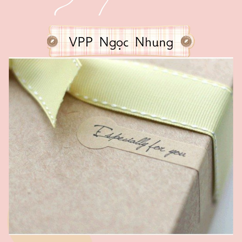 20 nhãn sán kraft especially for you trang trí thiệp, hộp quà