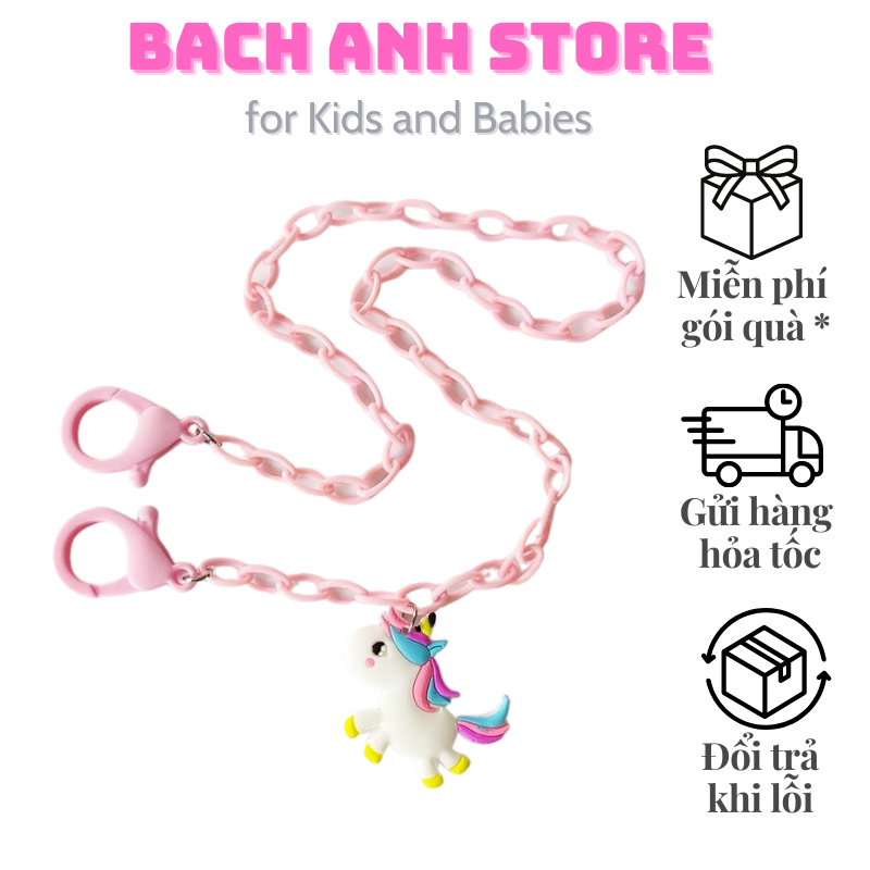 Dây đeo dây giữ khẩu trang mắt kiếng chống thất lạc hoạt hình - Kỳ Lân Unicorn