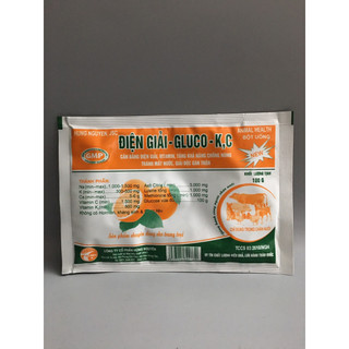 Điện giải gluco KC dùng tốt cho chó, mèo, gia súc, gia cầm