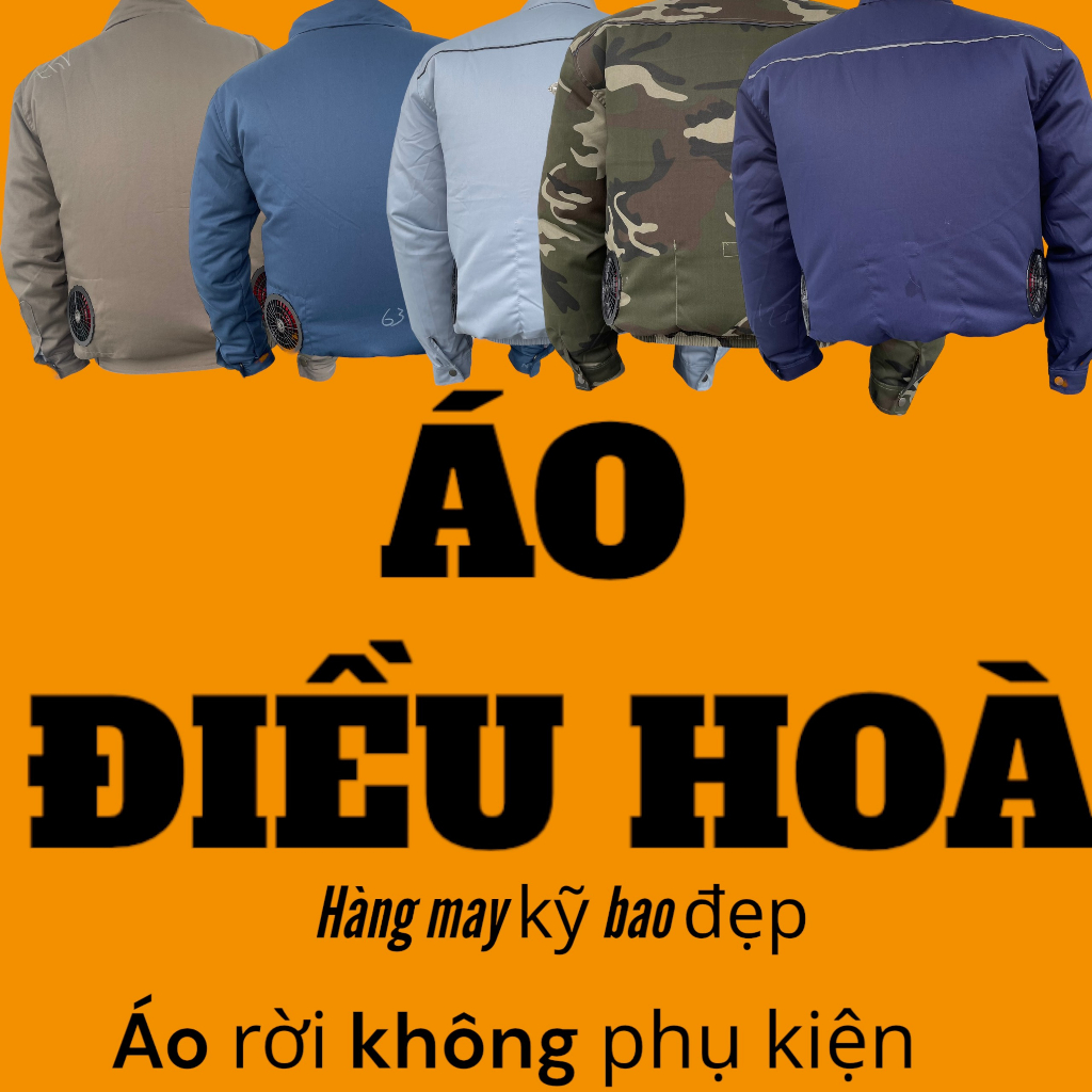 Áo điều hòa không có phụ kiện đi kèm áo bảo hộ lao động gắn quạt điều hòa