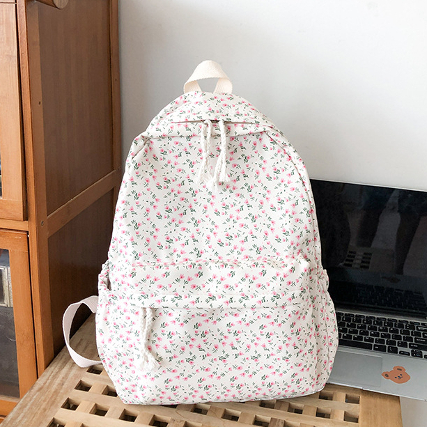 Balo Vải Nữ Hoa Nhí Dễ Thương Thời Trang KAYLEE KT 40x31x13cm BLV04