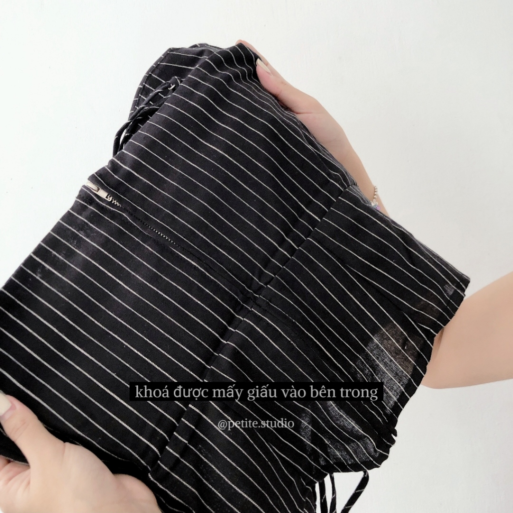 Áo hai dây đan dây thiết kế dạng corset tôn dáng basic phong cách hàn quốc