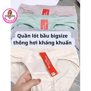 Quần lót bầu thông hơi, thoáng khí, mềm nhẹ, big size 45-85kg Chip Xinh Shop