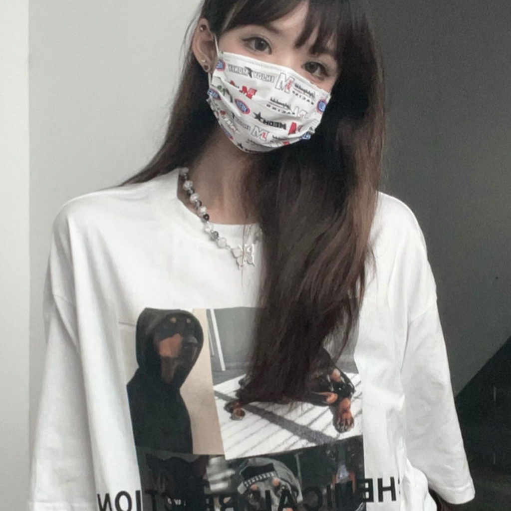 Áo Thun Nam Họa Tiết Chú Chó HeiLit Phông Tay Lỡ Chất Vải Cotton Co giãn Chuẩn Form Unisex