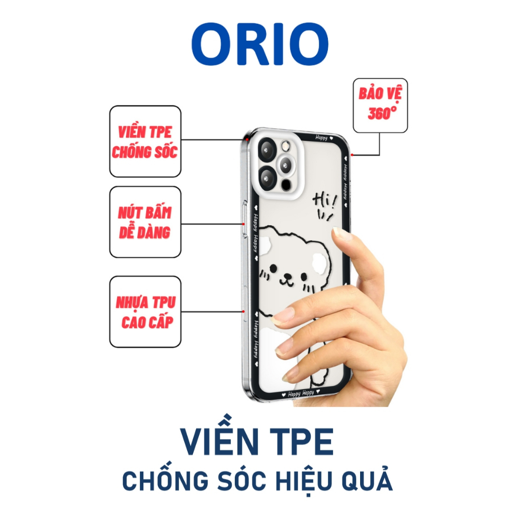 Ốp lưng iphone Say Hi trong cạnh vuông 6/6plus/6s/6splus/7/7plus/8/8plus/x/xr/xs/11/12/13/14/pro/max/plus/promax - ORIO
