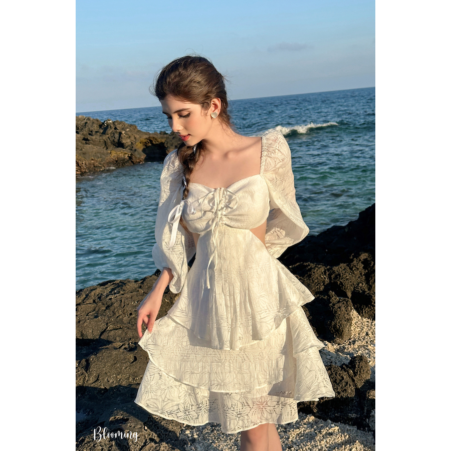 BLOOMING Đầm xoè tay dài dáng ngắn đi đẹp quyến rũ đi chơi đi tiệc - Keelin Dress