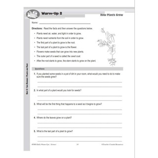 ( Khoa Học ) Daily Warm up Science -  Grade 2,3,4,5,6