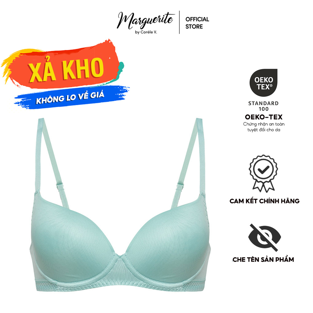 [XẢ KHO SIZE 80/36 NHIỀU MẪU] Áo ngực nữ Marguerite mút mỏng, không gọng, chuẩn an toàn OEKO-TEX từ Corèle V. Pháp