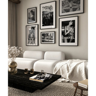 Bộ tranh fashion hypebeast - tranh thời trang - tranh thương hiệu thời trang - tranh trang trí nhà cửa hàng - reny decor