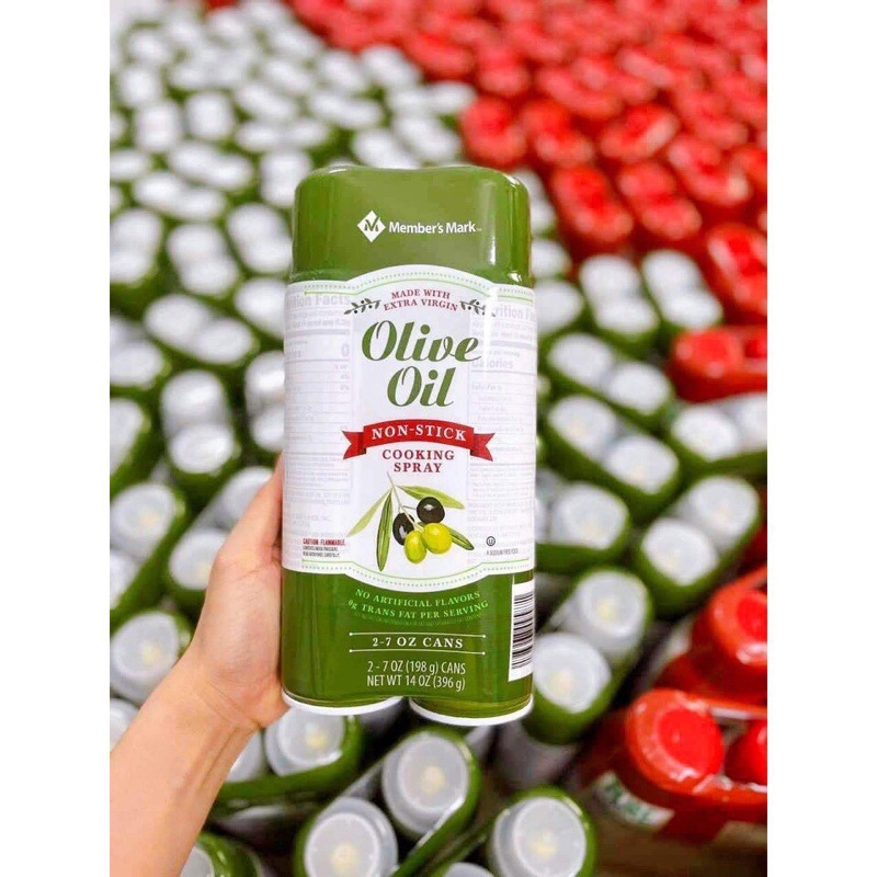 Dầu oliu ăn kiêng dạng xịt (date 2025) Olive oil Member's Mark chính hãng 7OZ giảm cân, eatclean,healthy