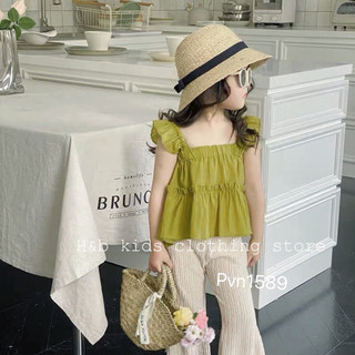 Set bộ bé gái, bộ bé gái chất tơ đũi xốp cho bé gái từ 8-20kg