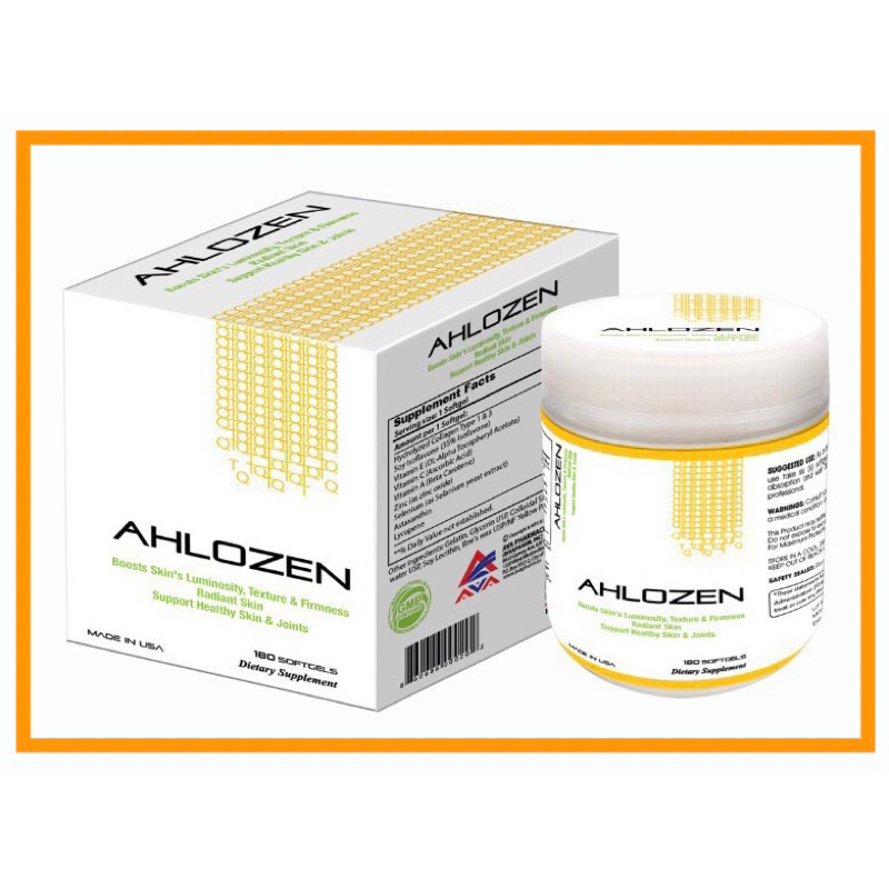 Đẹp da Collagen A E C Ahlozen Gold giúp bổ sung 12000mg