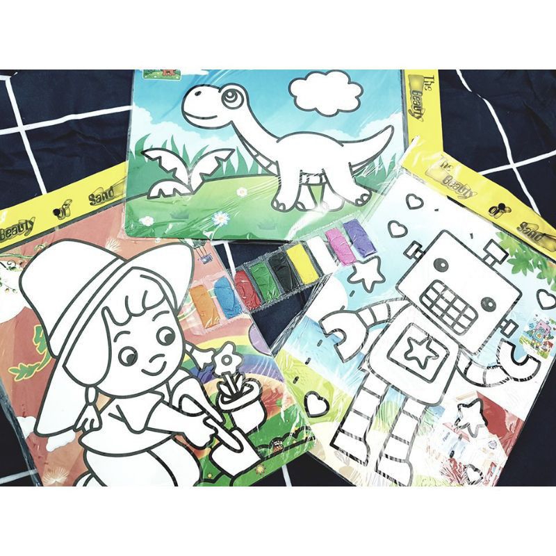 Tranh cát a4 sẵn cát