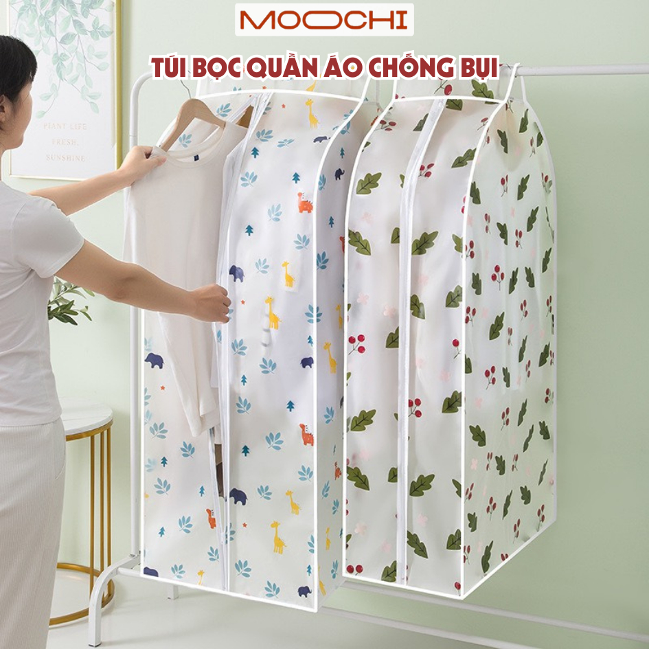 Túi Bọc Quần Áo Cỡ Lớn Treo Tủ Chất Liệu PEVA Chống Thấm, Ẩm Mốc, Bụi Bẩn