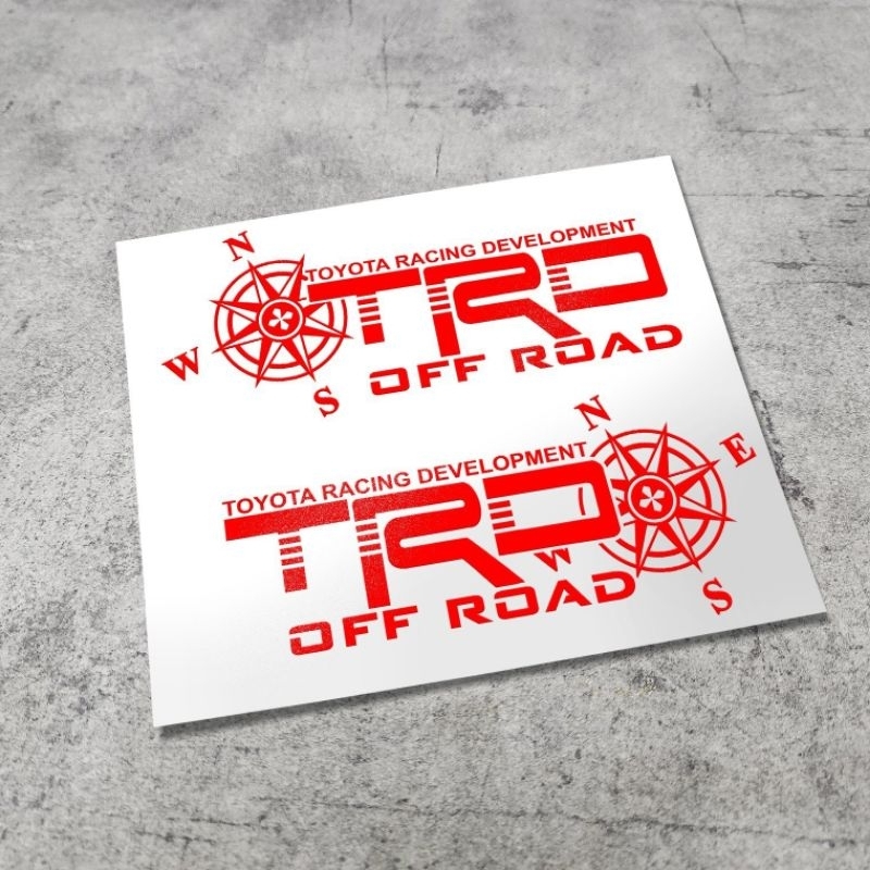 DECAL TEM  TOYOTA TRD TRANG TRÍ DÁN XE ÔTÔ PHONG CÁCH CỰC CHẤT