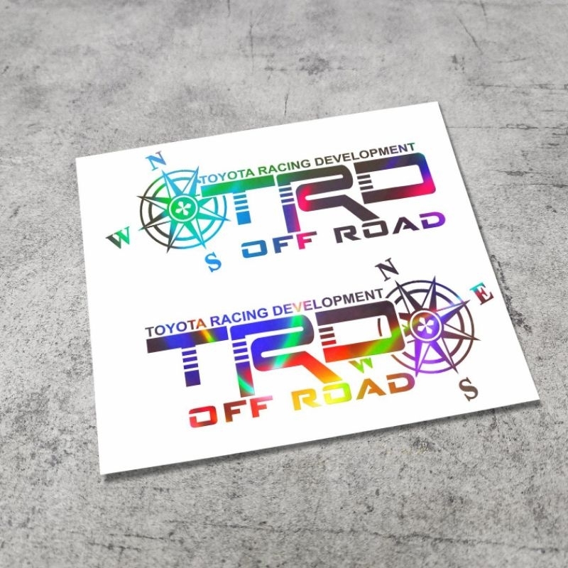 DECAL TEM  TOYOTA TRD TRANG TRÍ DÁN XE ÔTÔ PHONG CÁCH CỰC CHẤT