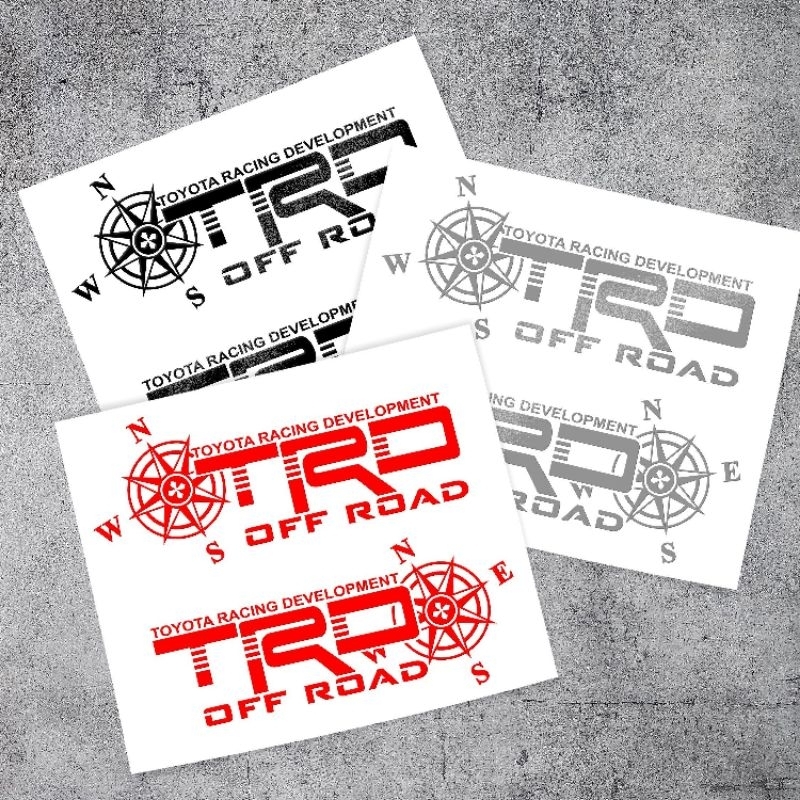 DECAL TEM  TOYOTA TRD TRANG TRÍ DÁN XE ÔTÔ PHONG CÁCH CỰC CHẤT