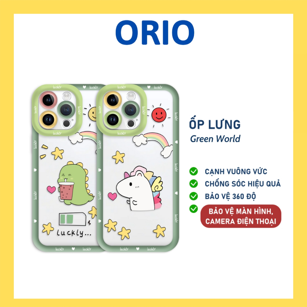 Ốp lưng iphone Green World trong cạnh vuông 6/6plus/6s/6splus/7/7plus/8/8plus/x/xr/xs/11/12/13/14/pro/max/plus/promax