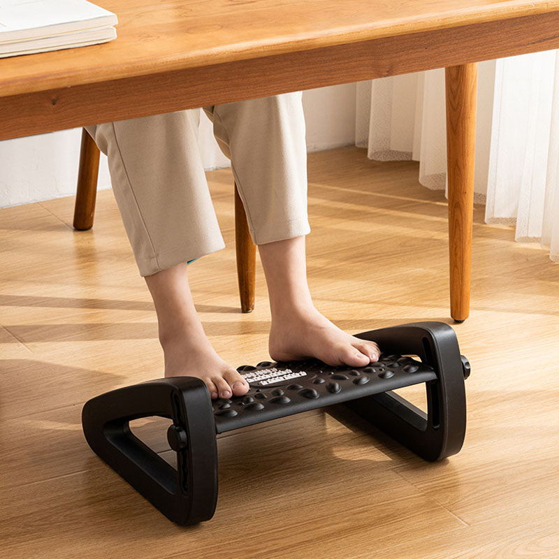 Ghế gác chân công thái học kèm massage chân chống trượt tiện lợi, ghế kê chân văn phòng, học sinh, sinh viên, chơi game