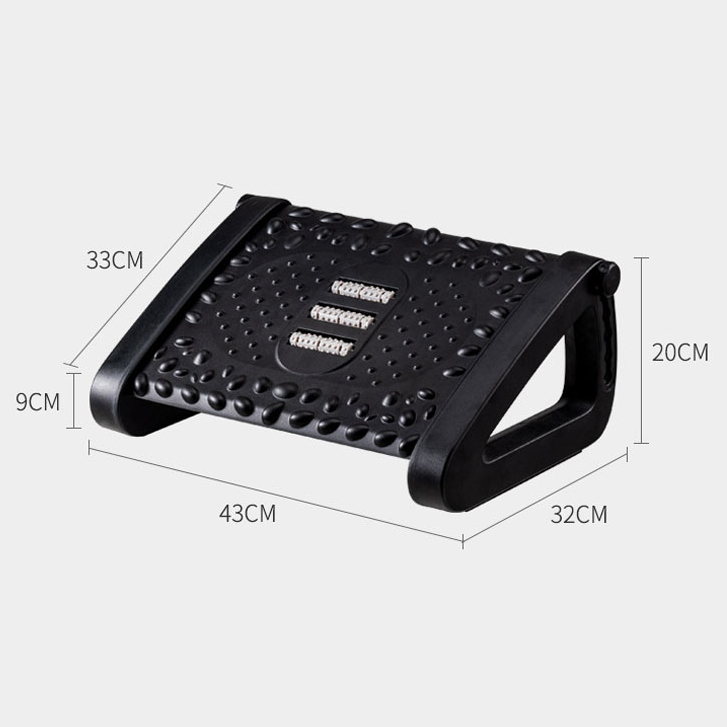 Ghế gác chân công thái học kèm massage chân chống trượt tiện lợi, ghế kê chân văn phòng, học sinh, sinh viên, chơi game